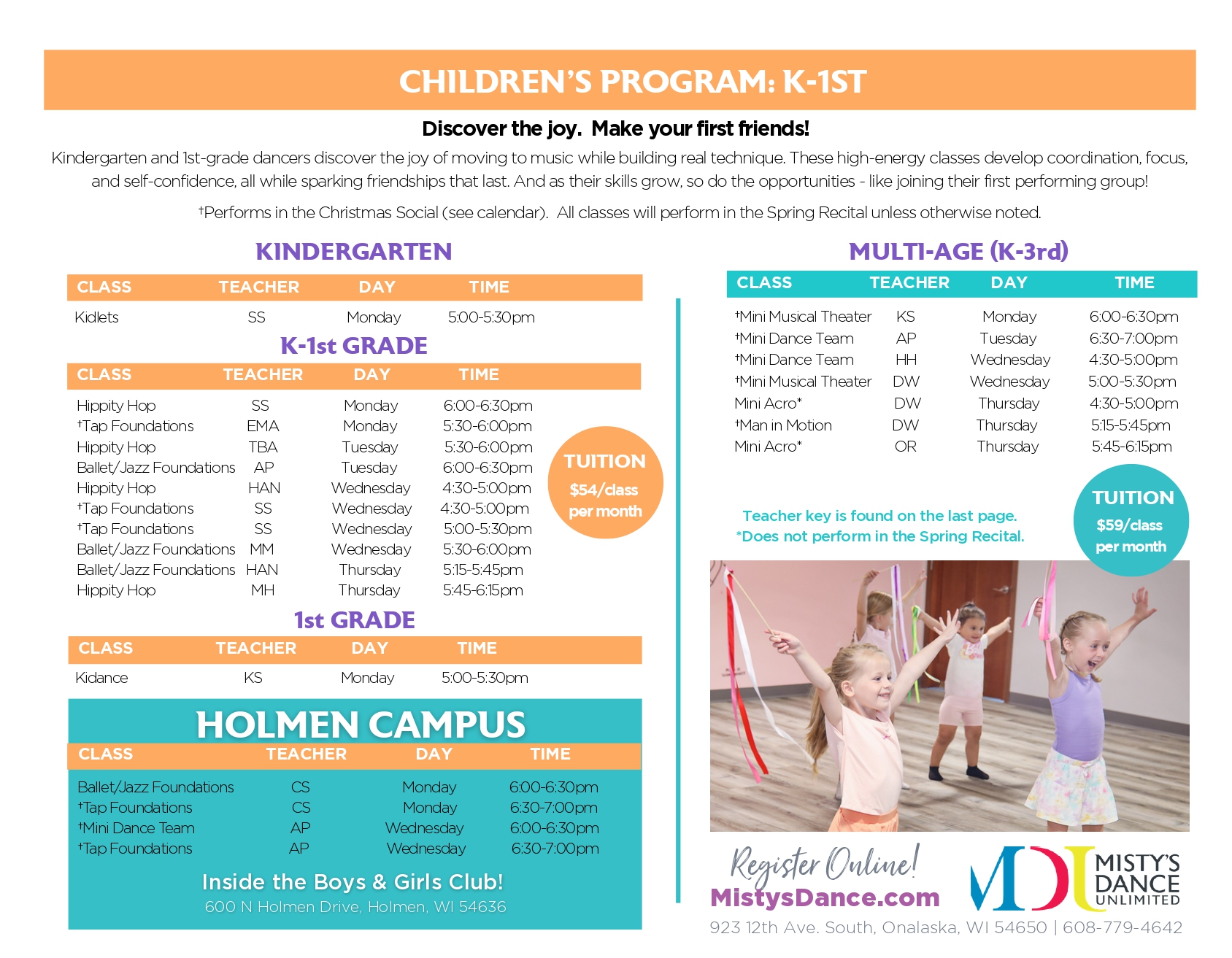 fall schedule