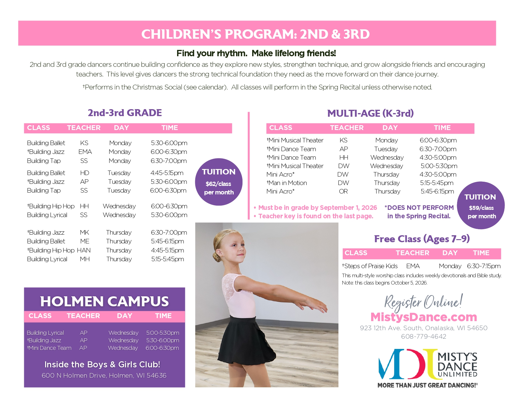 fall schedule