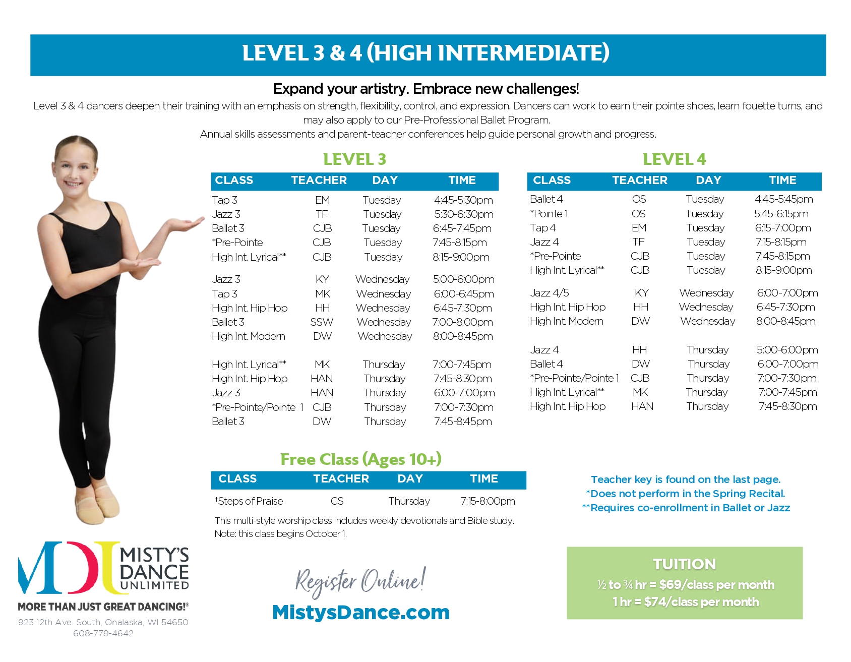 fall schedule