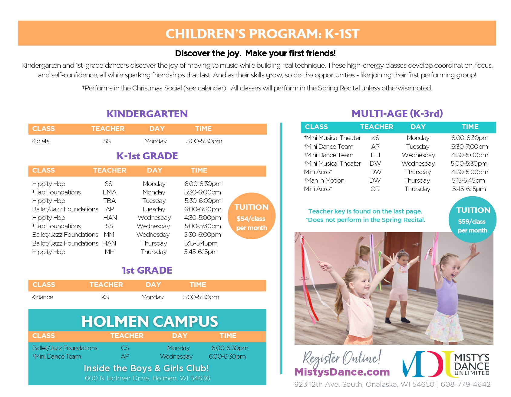 fall schedule