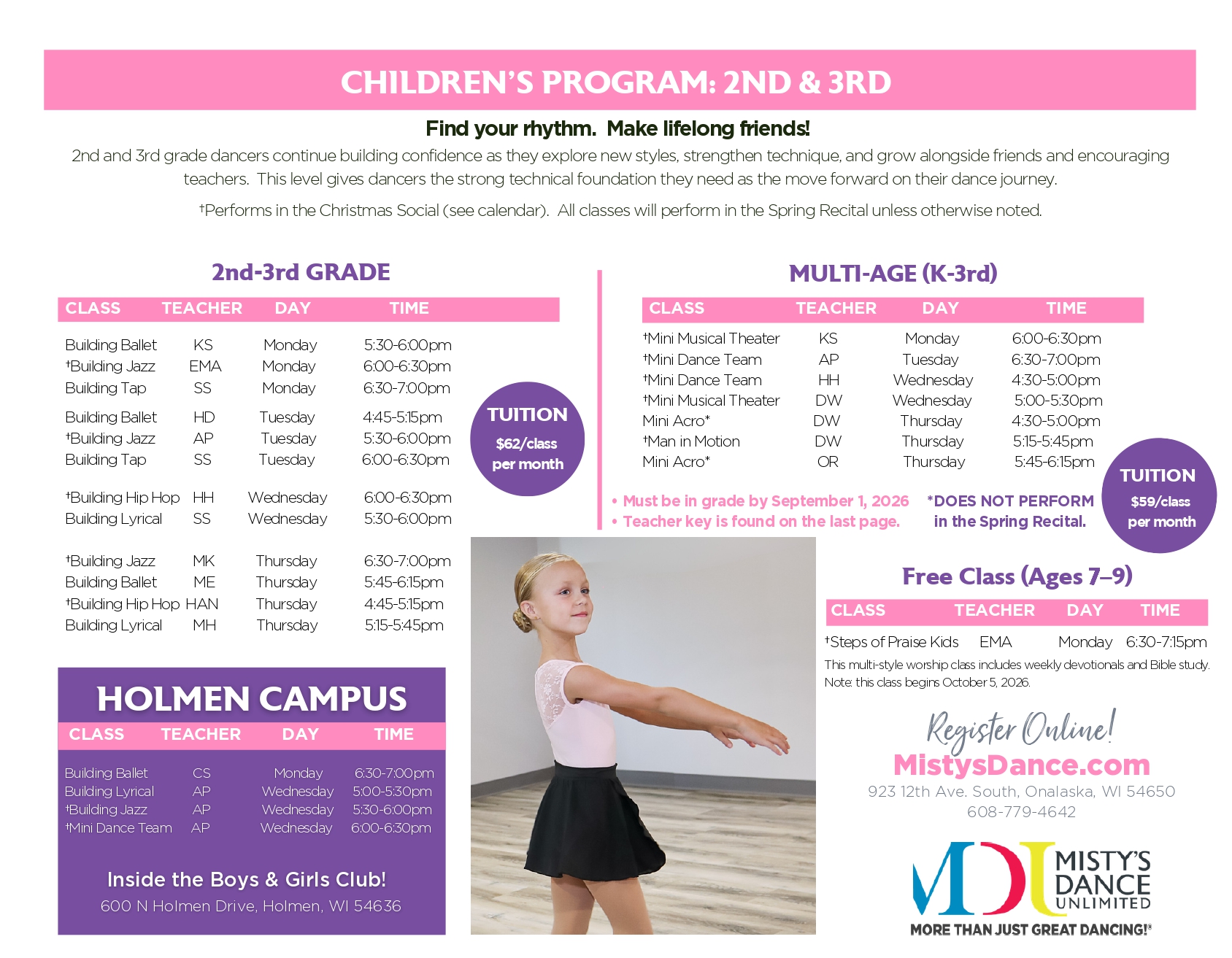 fall schedule