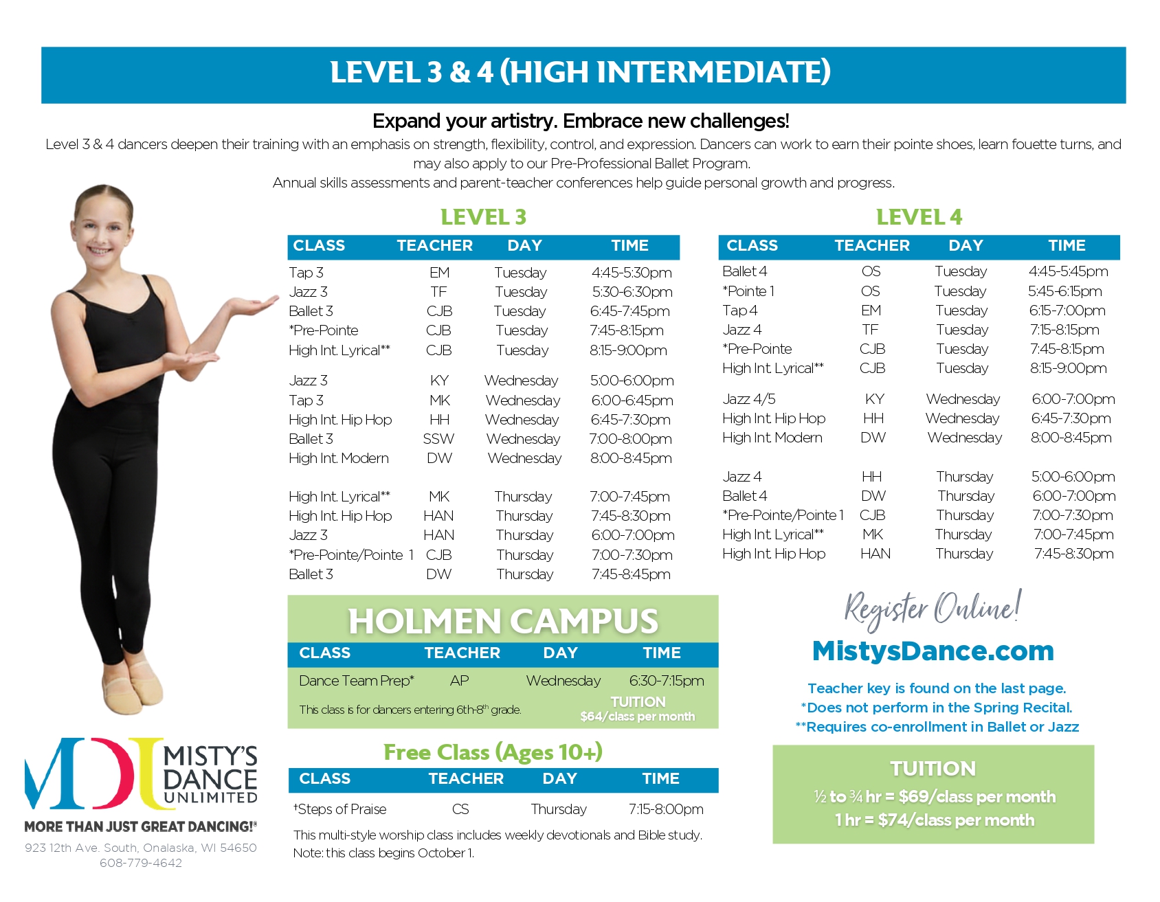 fall schedule