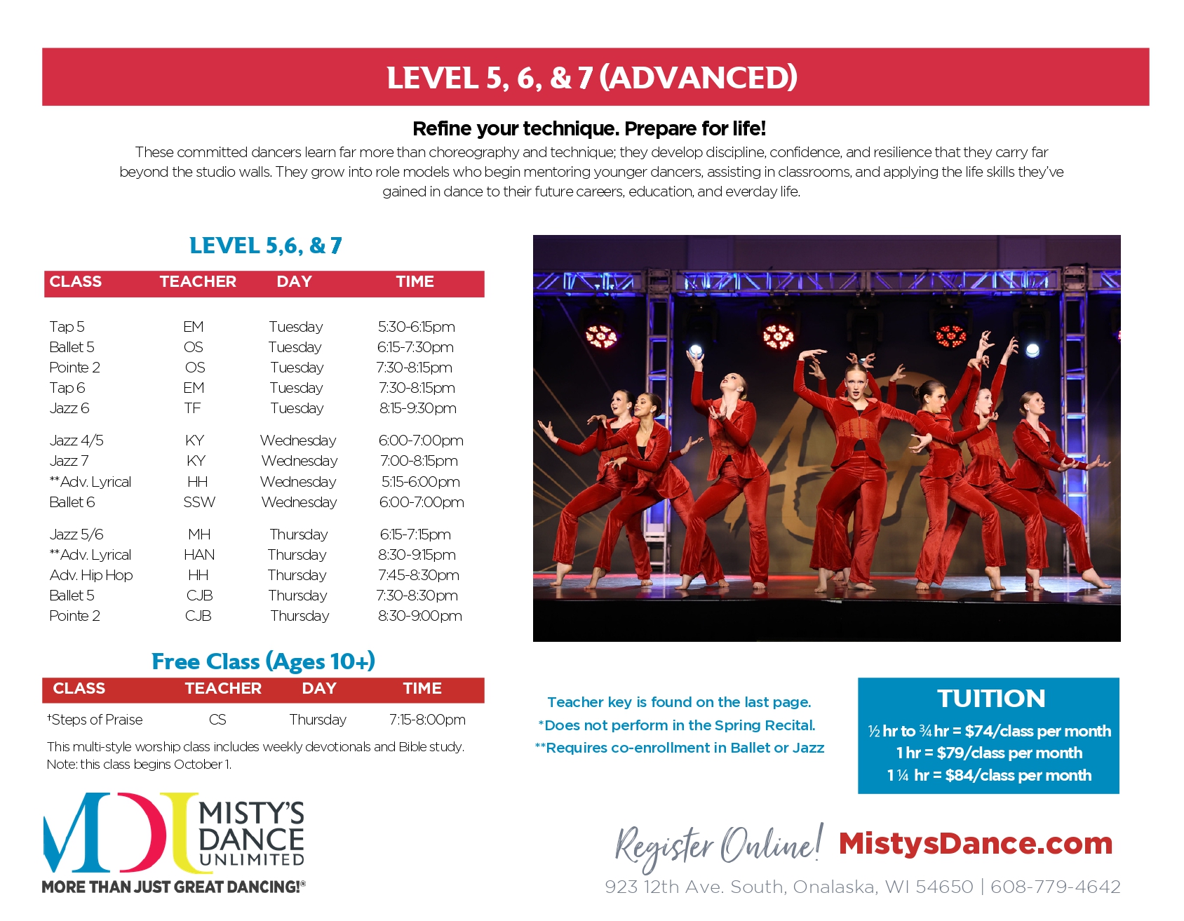 fall schedule