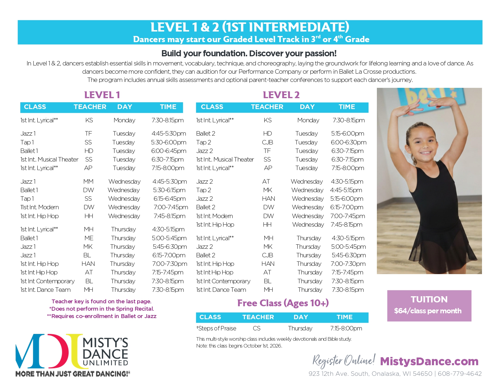 fall schedule