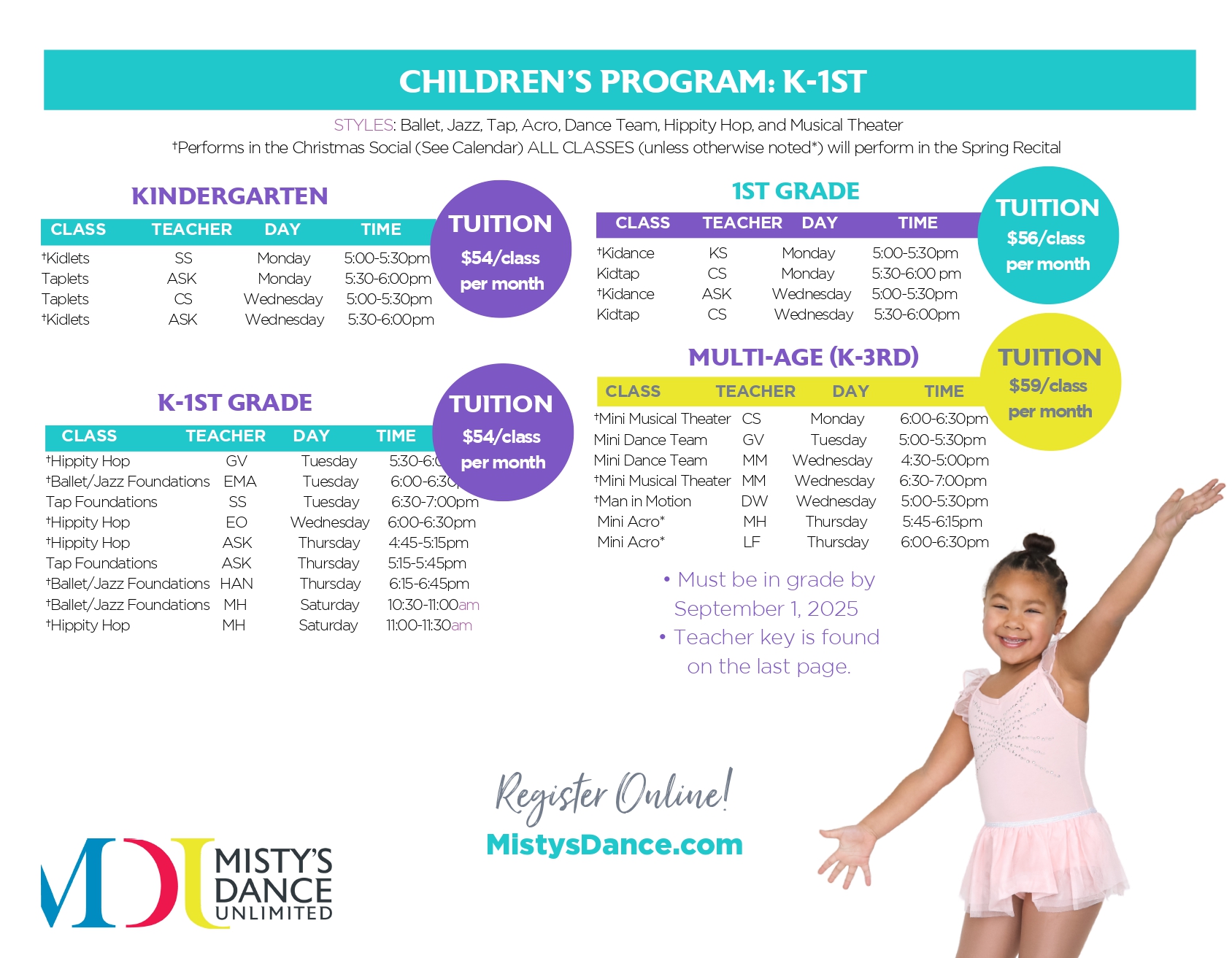 fall schedule