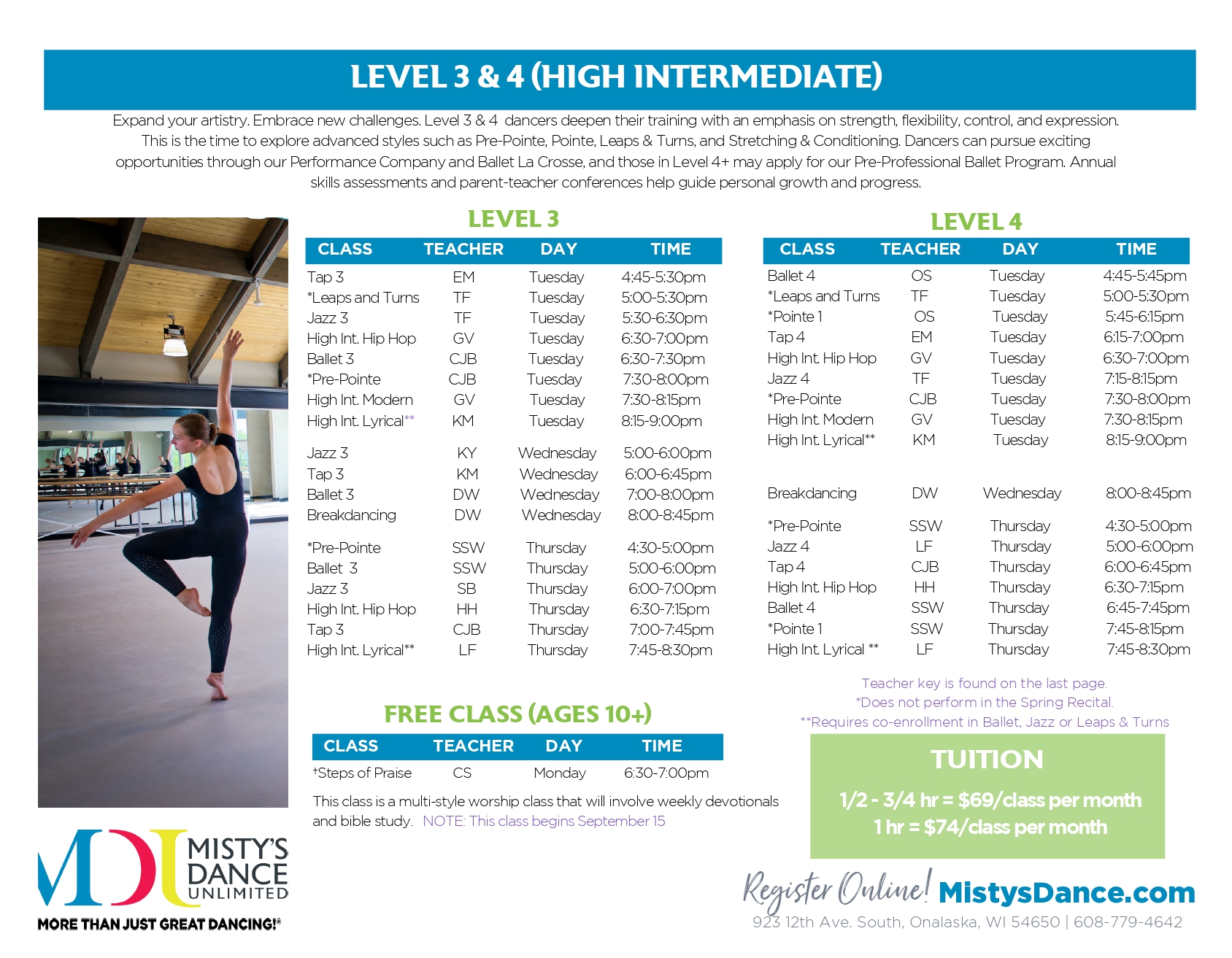 fall schedule